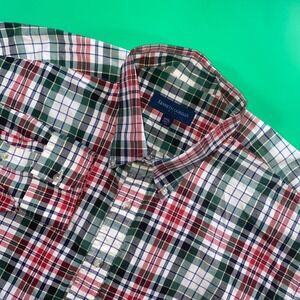 Kenneth Gordon XXL Plaid Button Down‎ Long Sleeve Shirt Menswear
